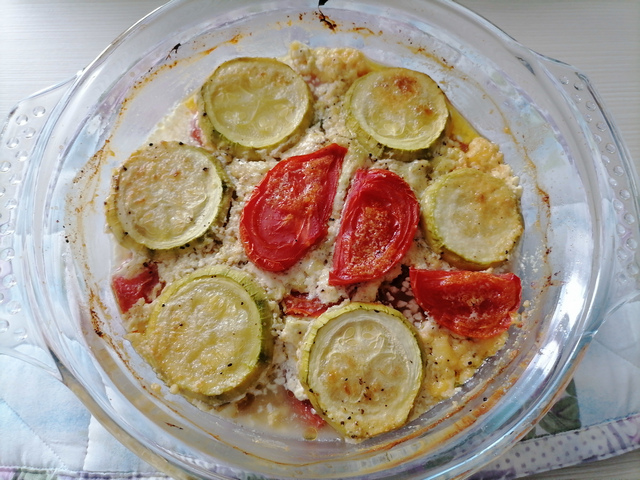 Кабачки с творогом и помидорами в духовке как приготовить