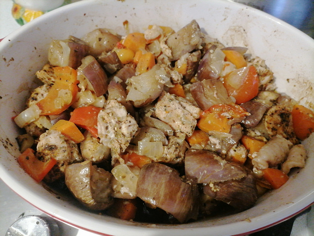 Баклажаны с овощами в духовке как приготовить