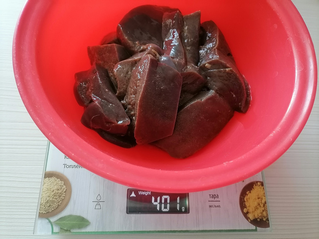 Вес бараньей печени для оладий
